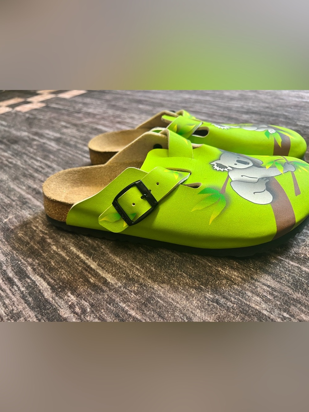 Birki’s by Birkenstock’s Lime Green Koala Clogs - Picture 4 of 7